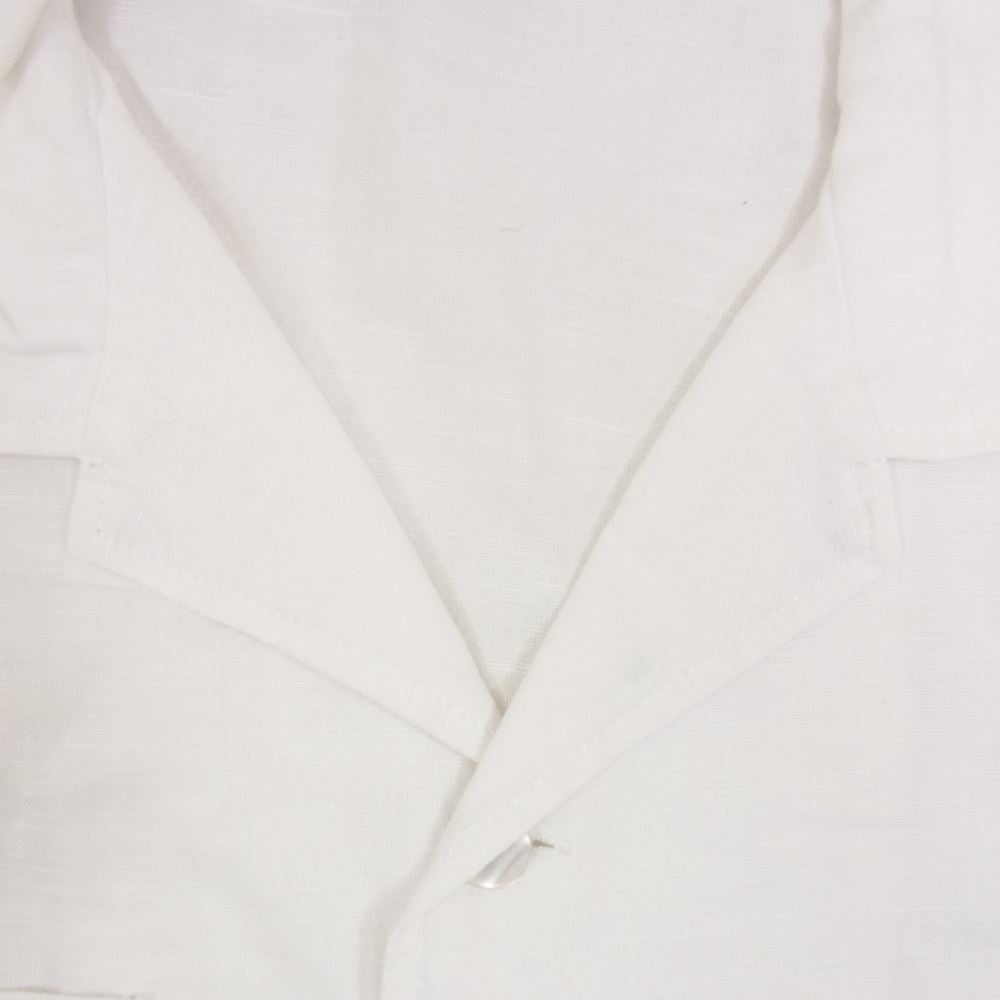 Engineered Garments エンジニアードガーメンツ 4ポケット オープンカラー 半袖シャツ ホワイト系 S【中古】