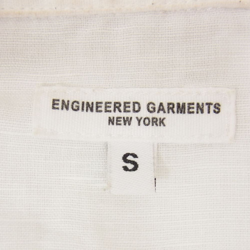 Engineered Garments エンジニアードガーメンツ 4ポケット オープンカラー 半袖シャツ ホワイト系 S【中古】