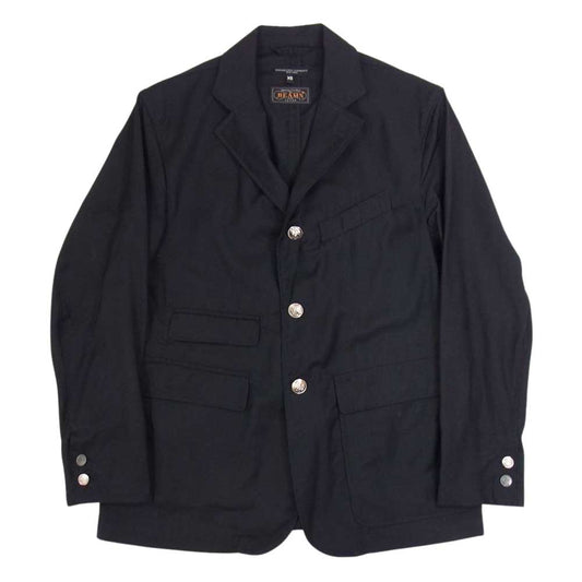 Engineered Garments エンジニアードガーメンツ BEAMS+別注 MID FIELD BLAZER TROPICAL WOOL ミッドフィールド ブレザー ジャケット トロピカルウール  ネイビー系 XS【中古】