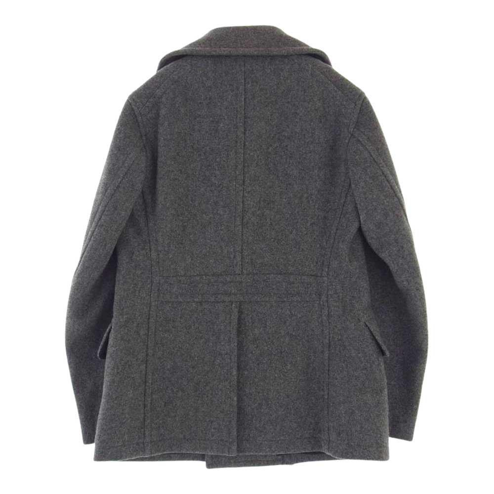 Scye サイ ベーシック 5107-73570 ウール メルトン Pコート グレー グレー系 38【中古】