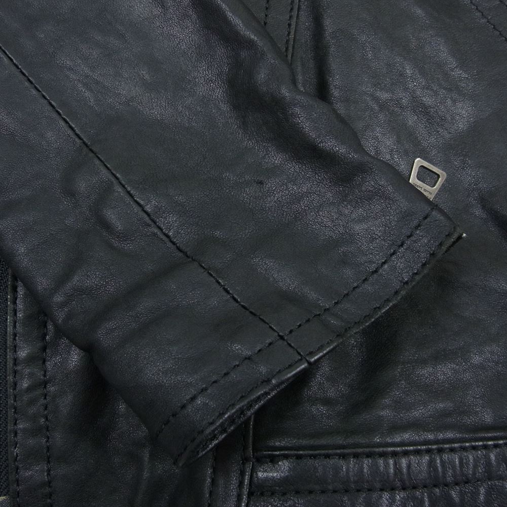 BURBERRY BLACK LABEL バーバリーブラックレーベル ダブル ライダース ジャケット ブラック系 M【中古】