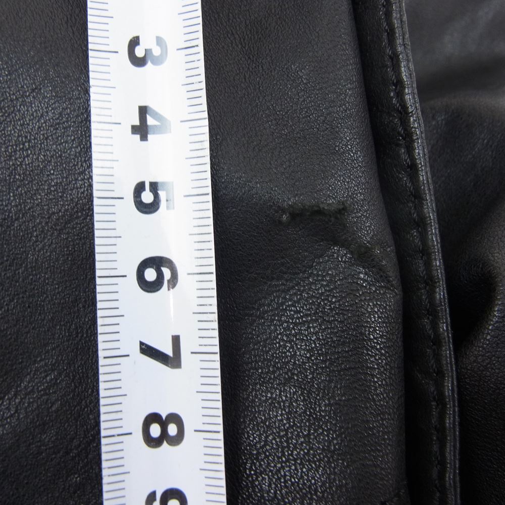 BURBERRY BLACK LABEL バーバリーブラックレーベル ダブル ライダース ジャケット ブラック系 M【中古】