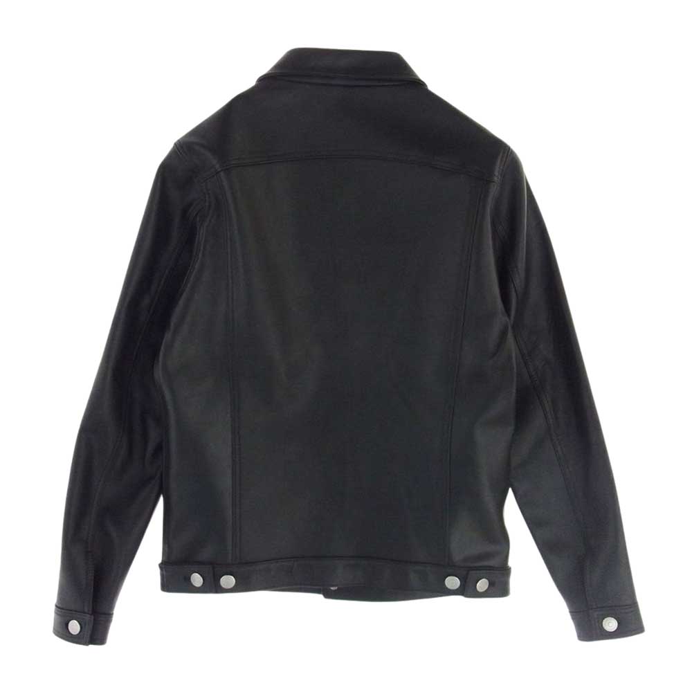 トリプルシックス Leather Wear  レザー ジャケット Gジャン型 ブラック系 S【中古】