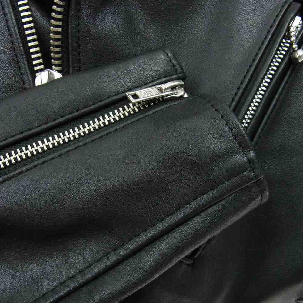 トリプルシックス LJM-10TF Leather Wear ダブルライダース レザー ジャケット 革ジャン ブラック系 34【中古】