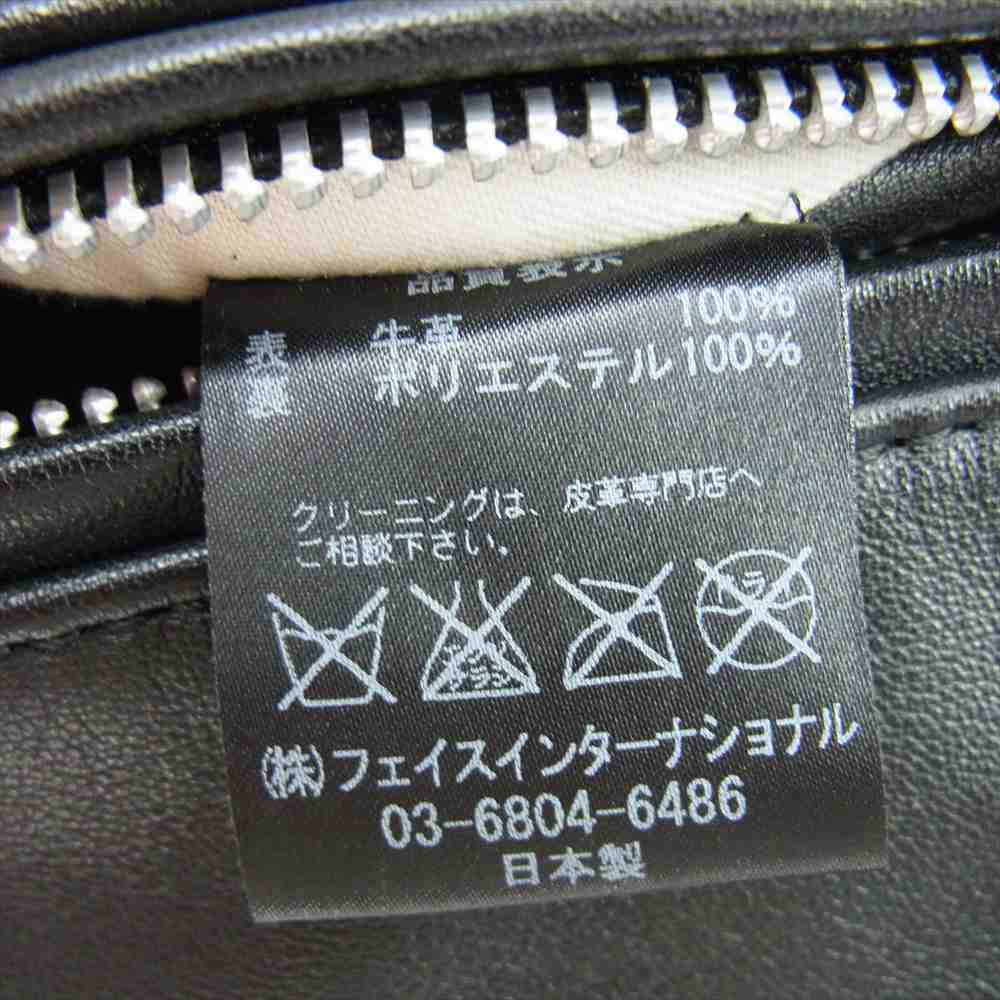 トリプルシックス LJM-10TF Leather Wear ダブルライダース レザー ジャケット 革ジャン ブラック系 34【中古】