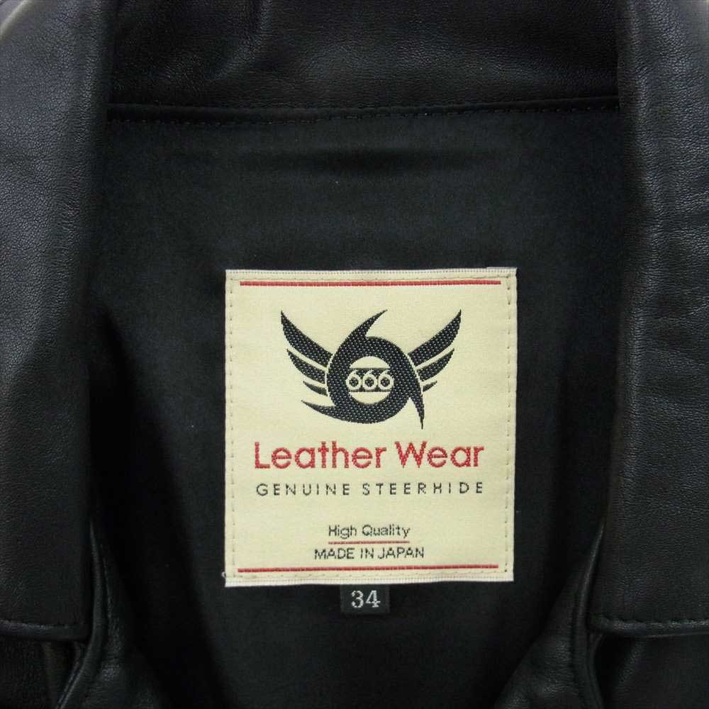 トリプルシックス LJM-12TF Leather Wear  タイトフィット ダブルライダース レザー ジャケット 革ジャン 小の字 ブラック系 34【中古】