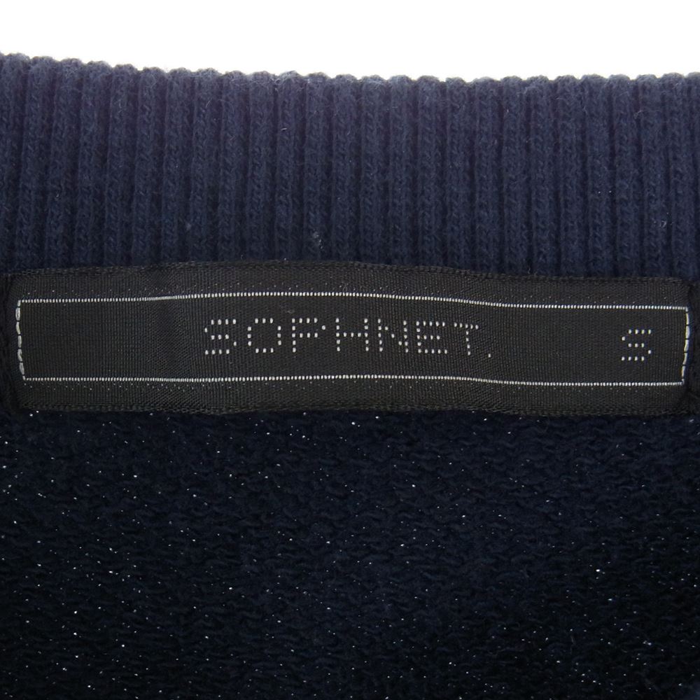 SOPHNET. ソフネット TOKYO SITY 813 プリント スウェット ネイビー系 S【中古】
