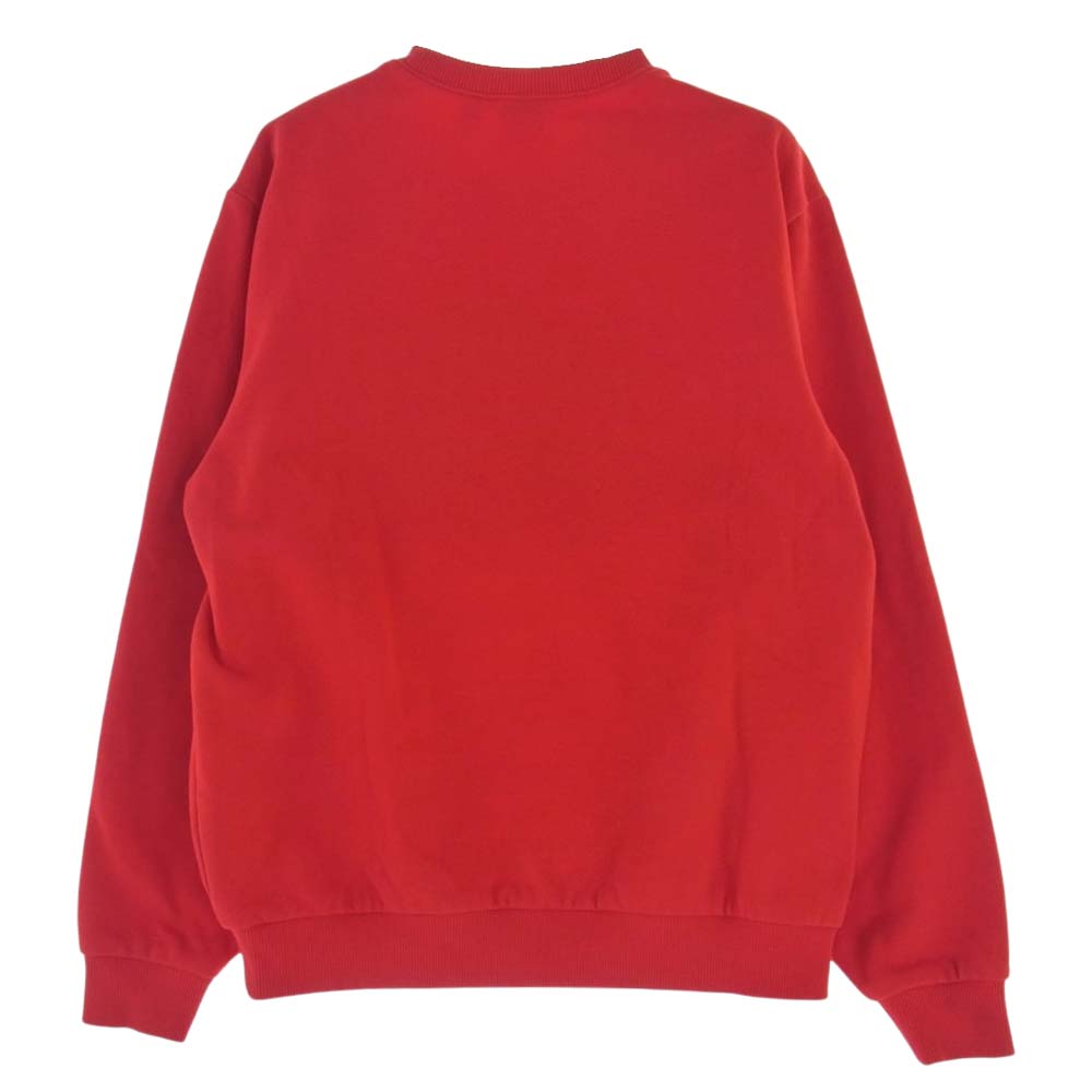 Supreme シュプリーム 18SS  LACOSTE ラコステ CREWNECK SWEAT SHIRT クルーネック スウェット レッド系【中古】