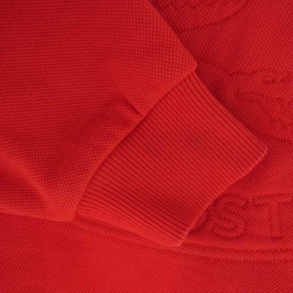 Supreme シュプリーム 18SS  LACOSTE ラコステ CREWNECK SWEAT SHIRT クルーネック スウェット レッド系【中古】