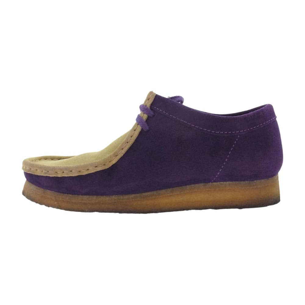 Supreme シュプリーム 15ss Clarks クラークス 2-Tone Wallabee Boot スエード ワラビー ブーツ シューズ パープル系 ライトブラウン系 26.0cm【中古】