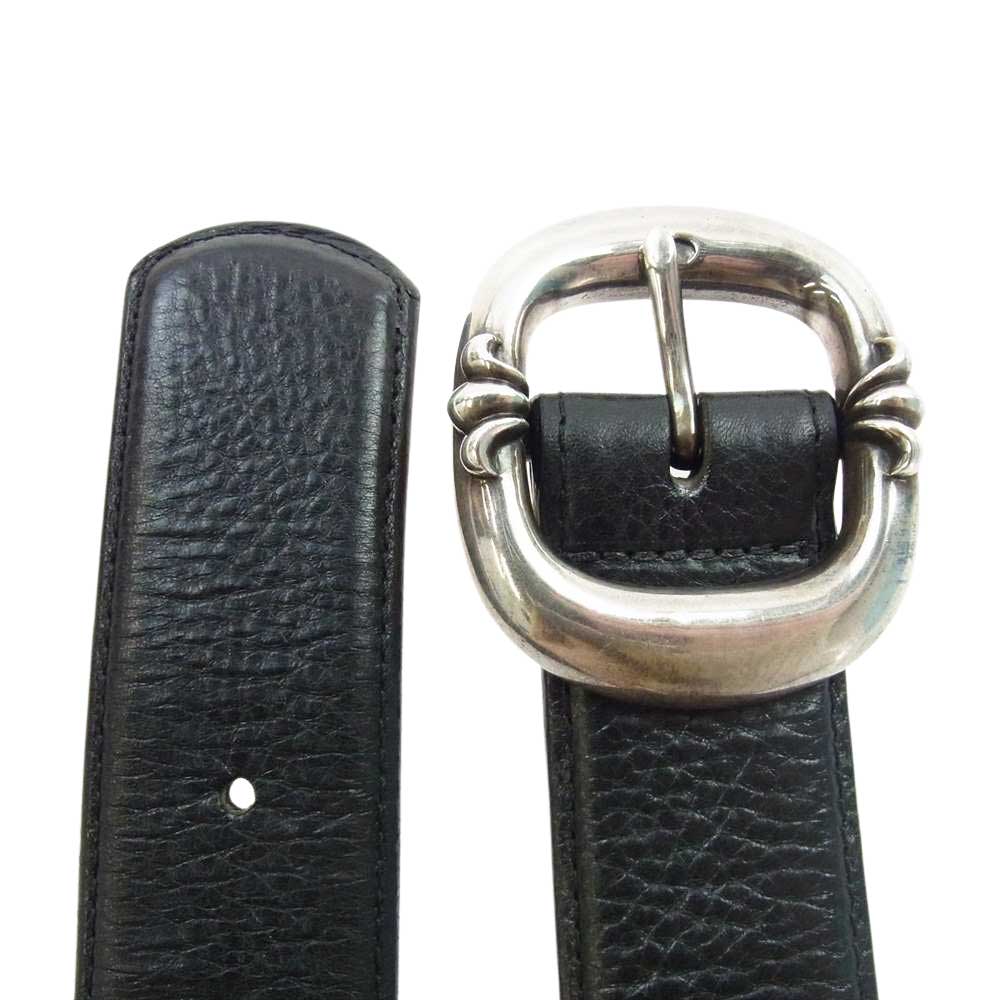 CHROME HEARTS クロムハーツ（原本無） BLT GUNSLINGER 1.5 ガンスリンガー レザー ベルト ブラック系【中古】