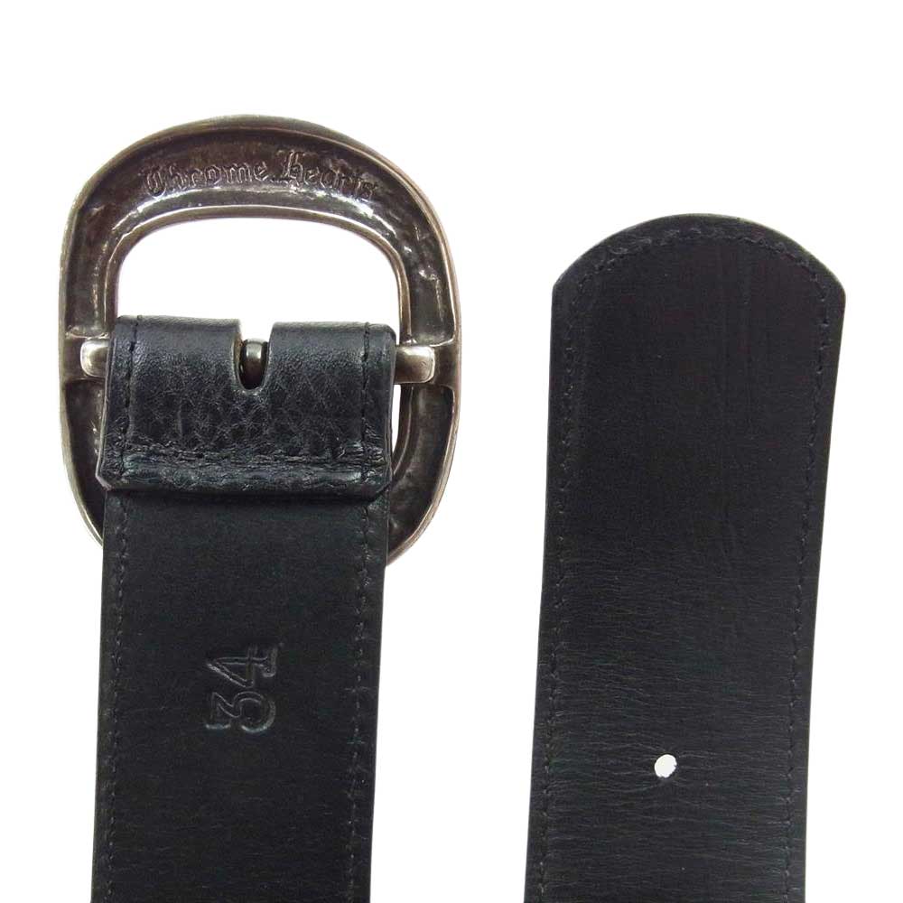 CHROME HEARTS クロムハーツ（原本無） BLT GUNSLINGER 1.5 ガンスリンガー レザー ベルト ブラック系【中古】