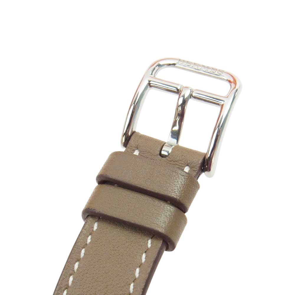 HERMES エルメス CC1.210a 【替えベルト付属】ケープコッド SS ステンレス クォーツ 腕時計 シルバー系【中古】