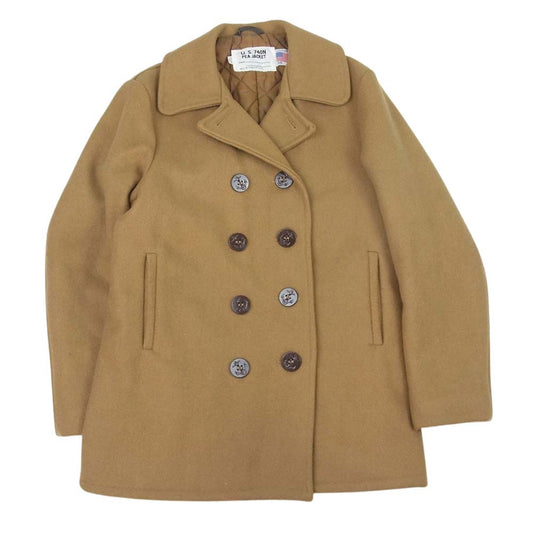 schott ショット U.S.740N PEA JACKET ウール ピー コート ジャケット ベージュ系 38【中古】