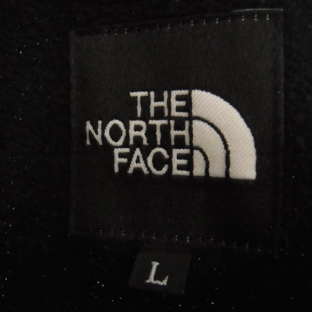 THE NORTH FACE ノースフェイス SQUARE LOGO BIG HOODIE スクエア ロゴ ビッグ フーディ プル オーバー パーカー ブラック系 L【中古】