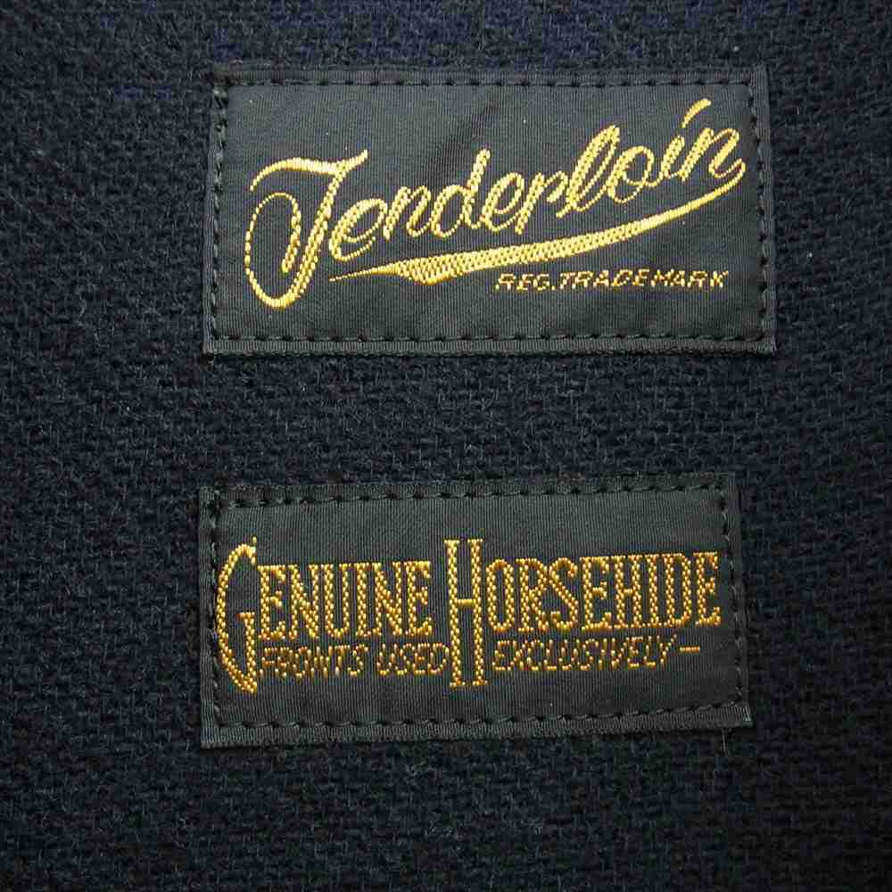 TENDERLOIN テンダーロイン T-HIDE HORSE HIDE ホースハイド レザー ジャケット  ブラウン系 L【中古】