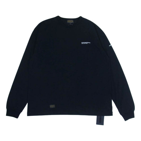 NEIGHBORHOOD ネイバーフッド 2221508N-CSM01S PENDLETON .CN LS .CO ペンドルトン クルー ネック ロゴ 長袖 Tシャツ ブラック系 XL【新古品】【未使用】【中古】
