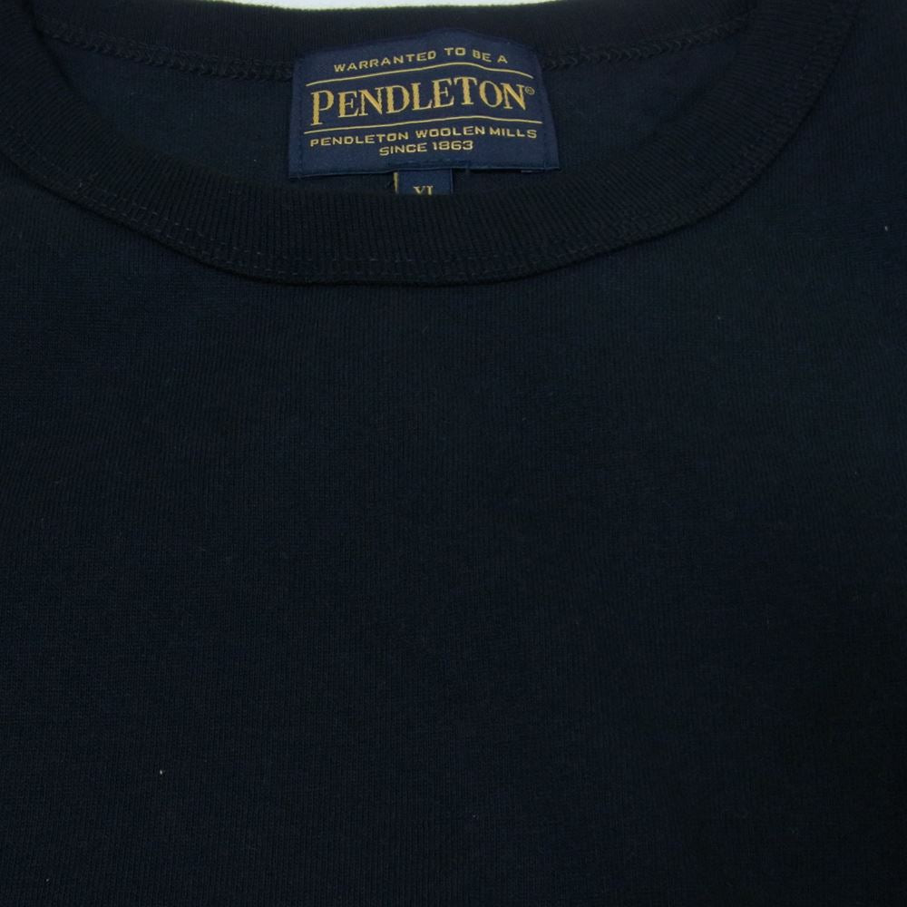 NEIGHBORHOOD ネイバーフッド 2221508N-CSM01S PENDLETON .CN LS .CO ペンドルトン クルー ネック ロゴ 長袖 Tシャツ ブラック系 XL【新古品】【未使用】【中古】