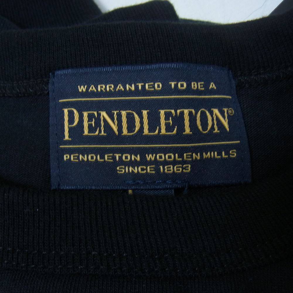 NEIGHBORHOOD ネイバーフッド 2221508N-CSM01S PENDLETON .CN LS .CO ペンドルトン クルー ネック ロゴ 長袖 Tシャツ ブラック系 XL【新古品】【未使用】【中古】