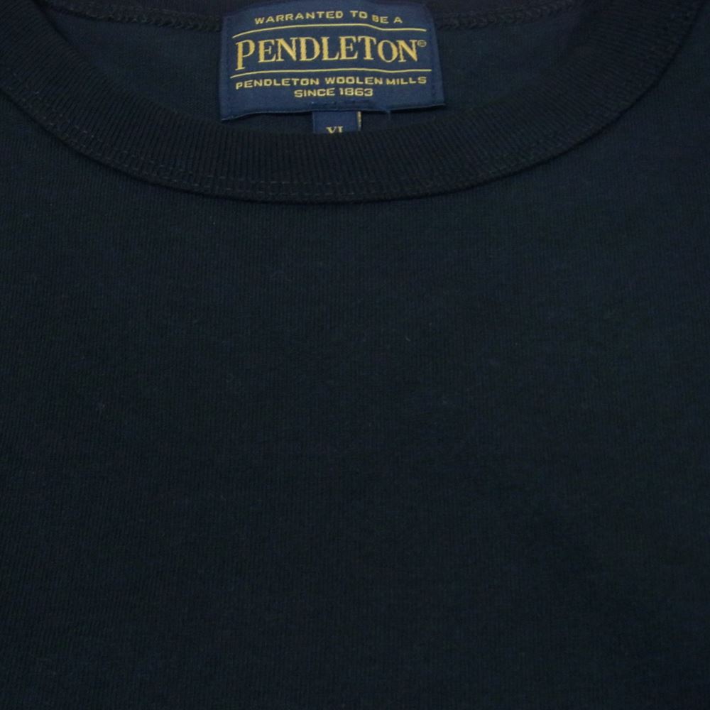 NEIGHBORHOOD ネイバーフッド 2221508N-CSM01S PENDLETON .CN LS .CO ペンドルトン クルー ネック ロゴ 長袖 Tシャツ ブラック系 XL【新古品】【未使用】【中古】