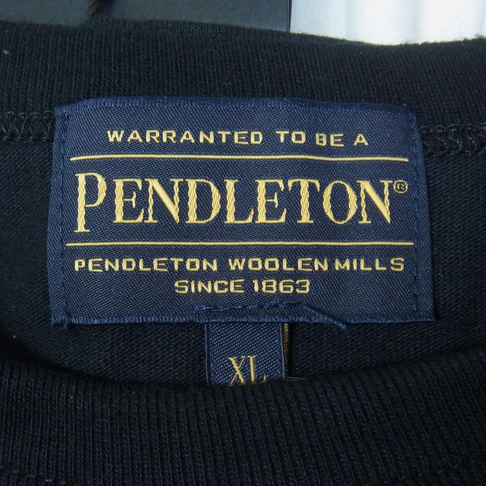 NEIGHBORHOOD ネイバーフッド 2221508N-CSM01S PENDLETON .CN LS .CO ペンドルトン クルー ネック ロゴ 長袖 Tシャツ ブラック系 XL【新古品】【未使用】【中古】