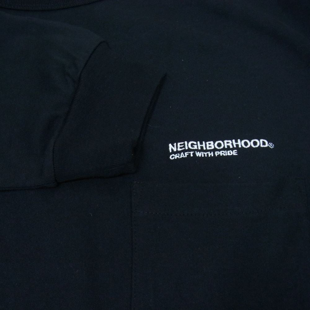 NEIGHBORHOOD ネイバーフッド 2221508N-CSM01S PENDLETON .CN LS .CO ペンドルトン クルー ネック ロゴ 長袖 Tシャツ ブラック系 XL【新古品】【未使用】【中古】