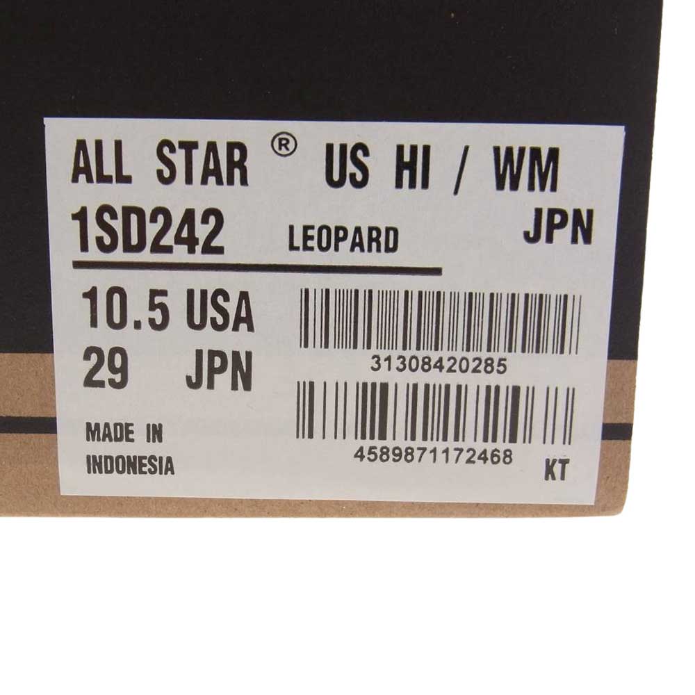 WACKO MARIA ワコマリア × converse コンバース All Star US High WM オールスター レオパード スニーカー　 29cm【新古品】【未使用】【中古】
