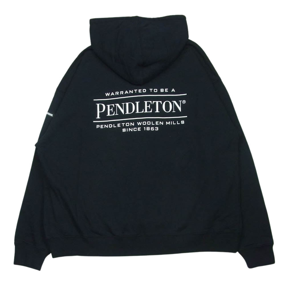 NEIGHBORHOOD ネイバーフッド 2221508N-CSM02S PENDLETON HOODED LS . CO ペンドルトン フーディット パーカー ブラック系 XL【極上美品】【中古】