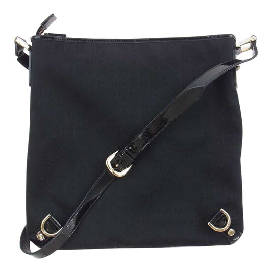 GUCCI グッチ 131326 GGジャガード アビーライン ショルダー バッグ ブラック系【中古】