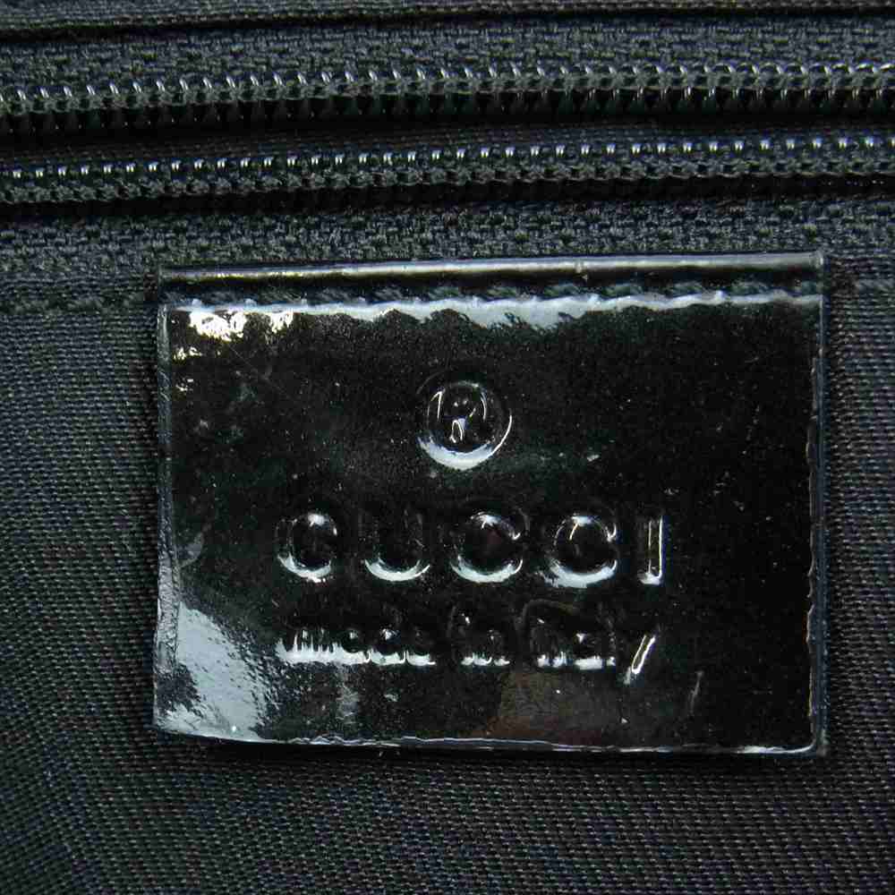 GUCCI グッチ 131326 GGジャガード アビーライン ショルダー バッグ ブラック系【中古】