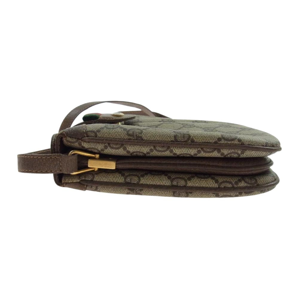 GUCCI グッチ 10 02 037 オールドグッチ シェリーライン ショルダー バッグ ライトブラウン系【中古】