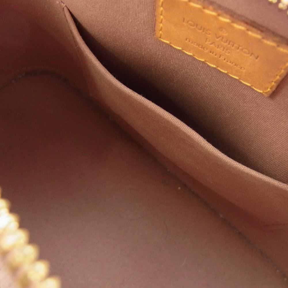 LOUIS VUITTON ルイ・ヴィトン M91585  モノグラム ヴェルニ アルマ BB ハンド ショルダー バッグ ベージュ系【中古】