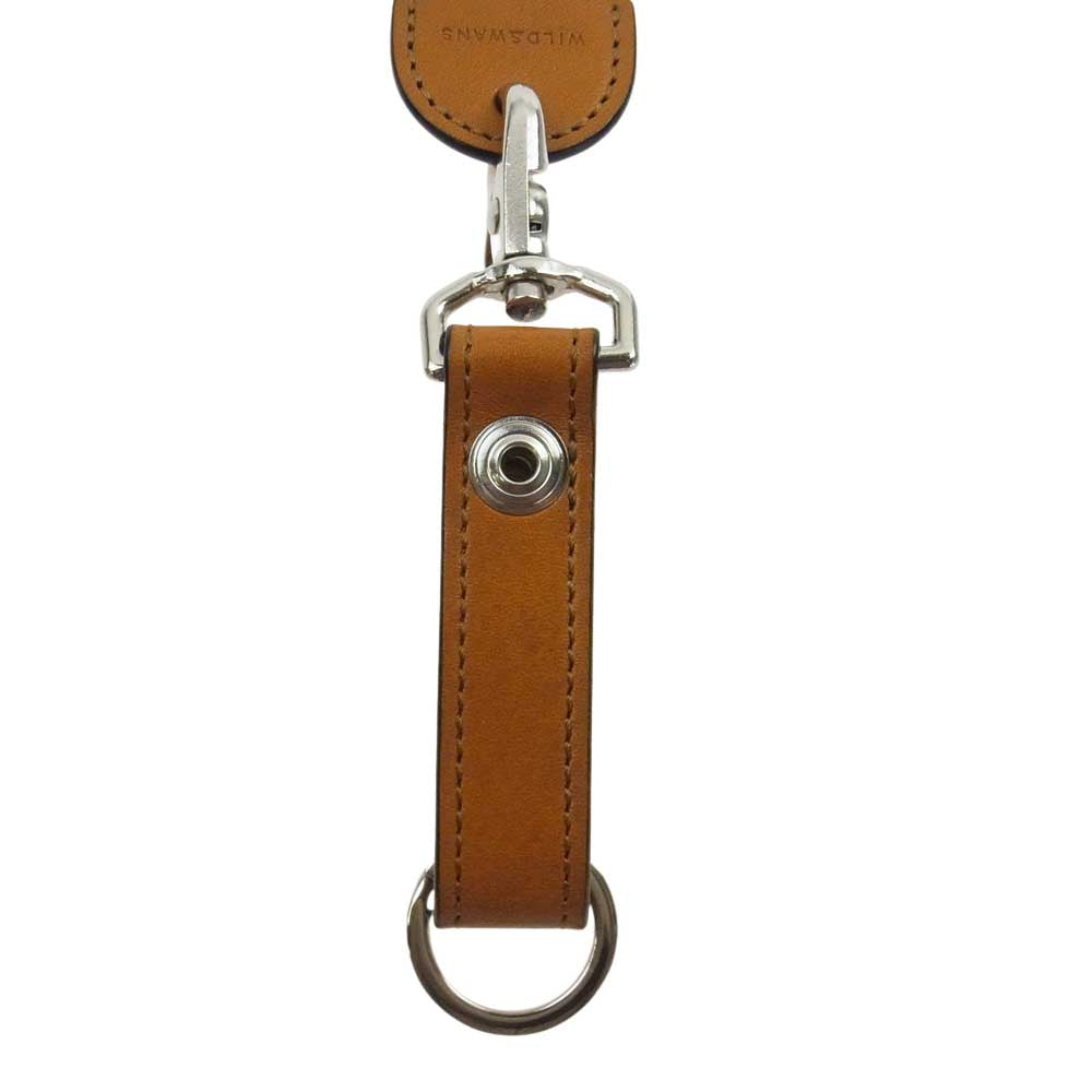 WILDSWANS ワイルドスワンズ FULL GRAIN BRIDLE フルグレインブライドル ブランチ キーホルダー ブラウン系【美品】【中古】