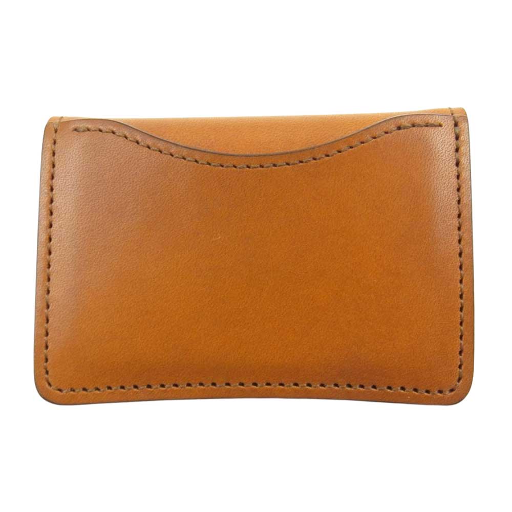 WILDSWANS ワイルドスワンズ TONGUE フルグレインブライドルレザー コンパクトウォレット ミニ財布 ロンドンカラー ライトブラウン系【美品】【中古】