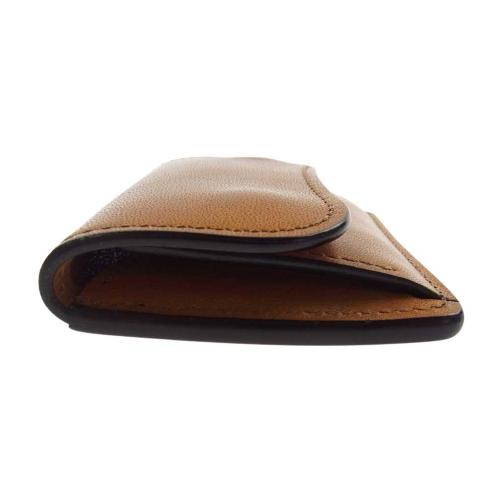 WILDSWANS ワイルドスワンズ TONGUE フルグレインブライドルレザー コンパクトウォレット ミニ財布 ロンドンカラー ライトブラウン系【美品】【中古】