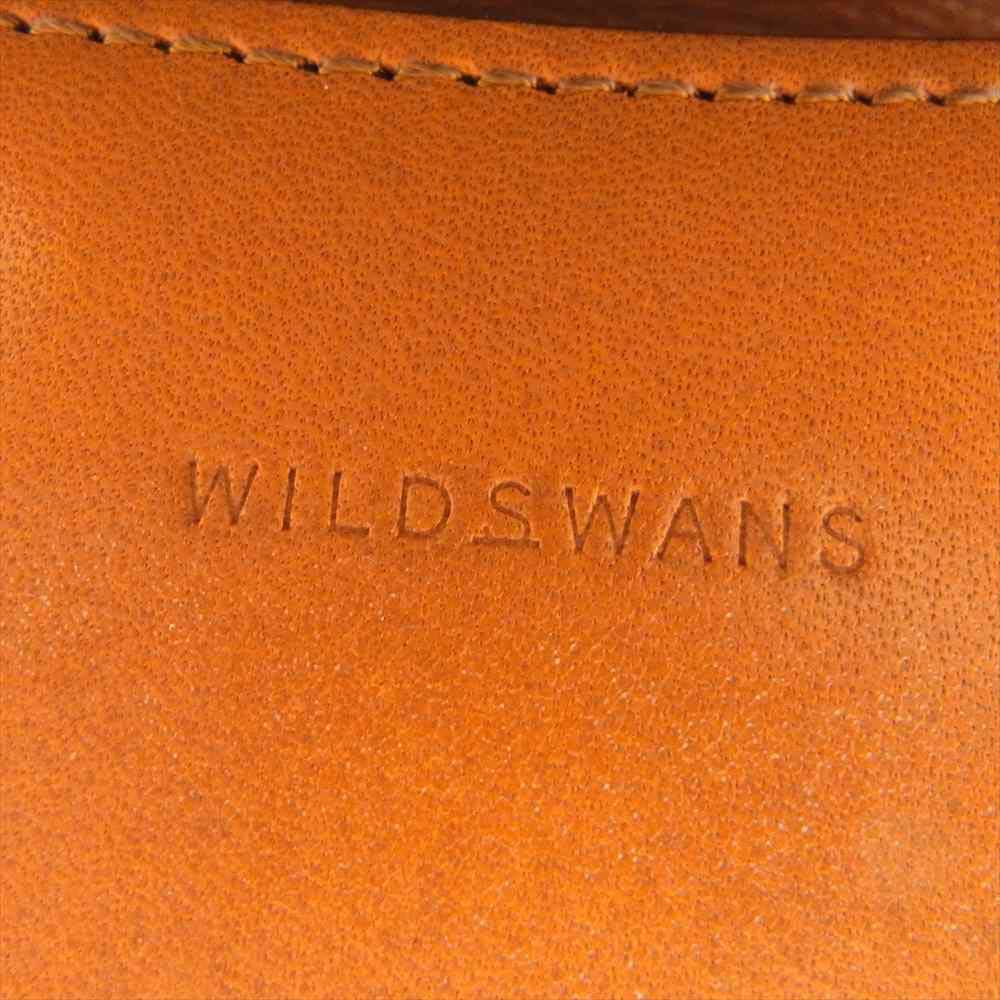 WILDSWANS ワイルドスワンズ TONGUE フルグレインブライドルレザー コンパクトウォレット ミニ財布 ロンドンカラー ライトブラウン系【美品】【中古】