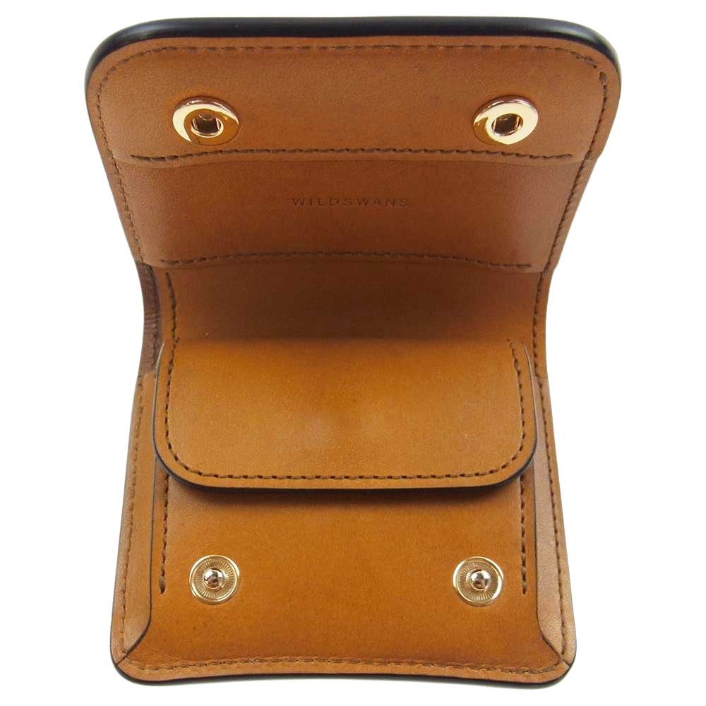 WILDSWANS ワイルドスワンズ 極上美品 CASA カーサ フルグレインブライドルレザー ウォレット 二つ折り財布 ロンドンカラー ブラウン系【美品】【中古】