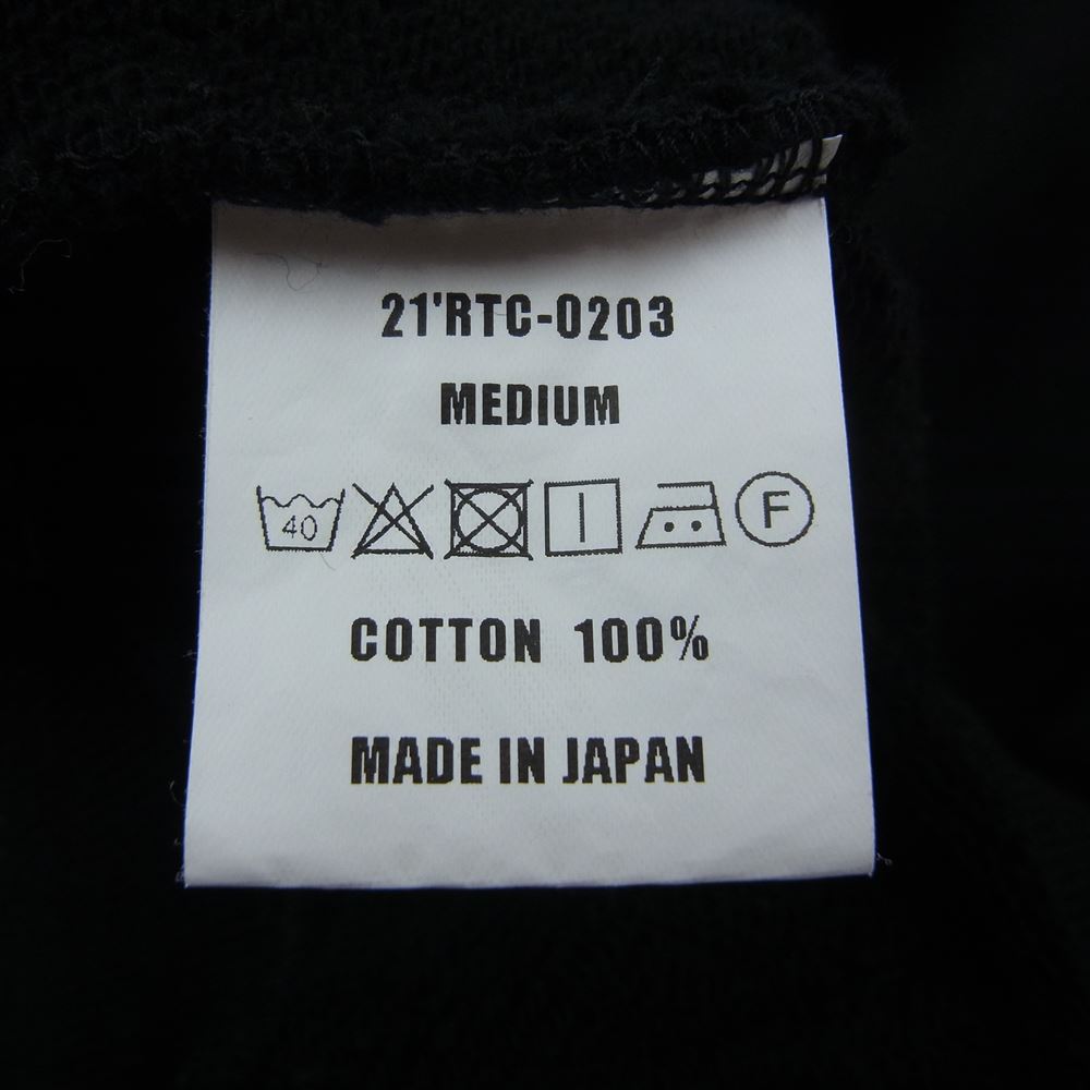 RATS ラッツ 21SS 21'RTC-0203A ZIP HOODIE TYPE-A ジップアップ スウェット パーカー ブラック系 M【中古】