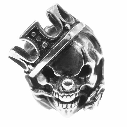 エフエーエル アナーキー スマイル スカル シルバー リング シルバー系 9号【中古】