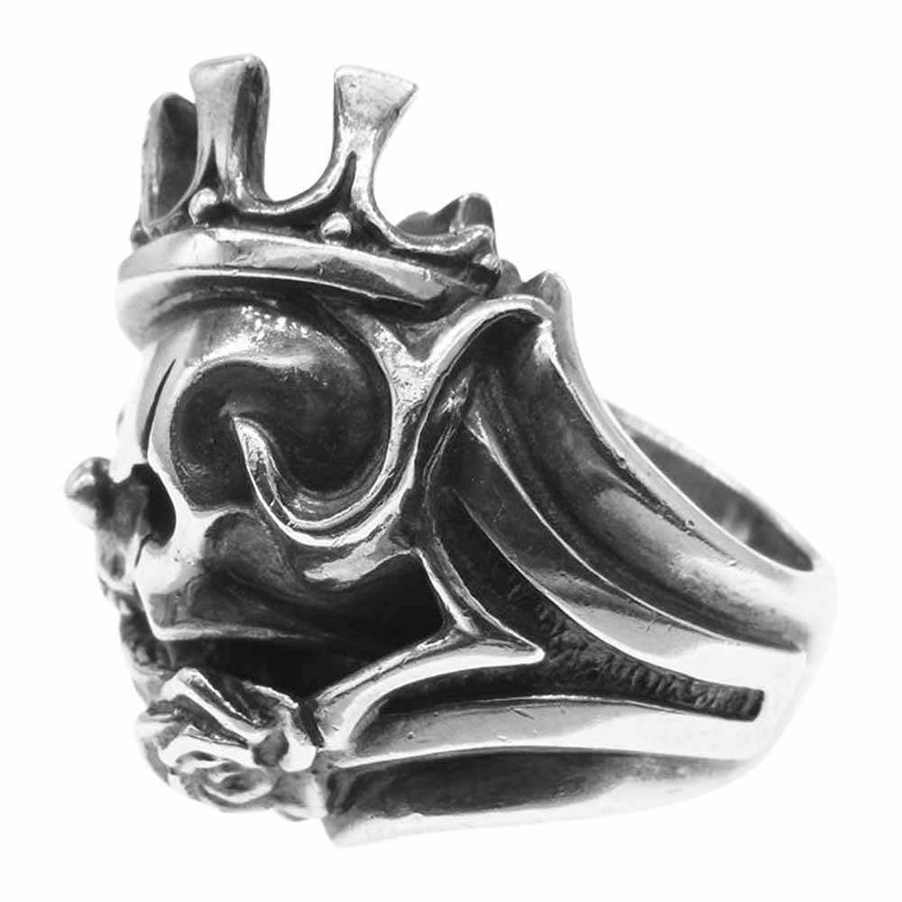 エフエーエル アナーキー スマイル スカル シルバー リング シルバー系 9号【中古】