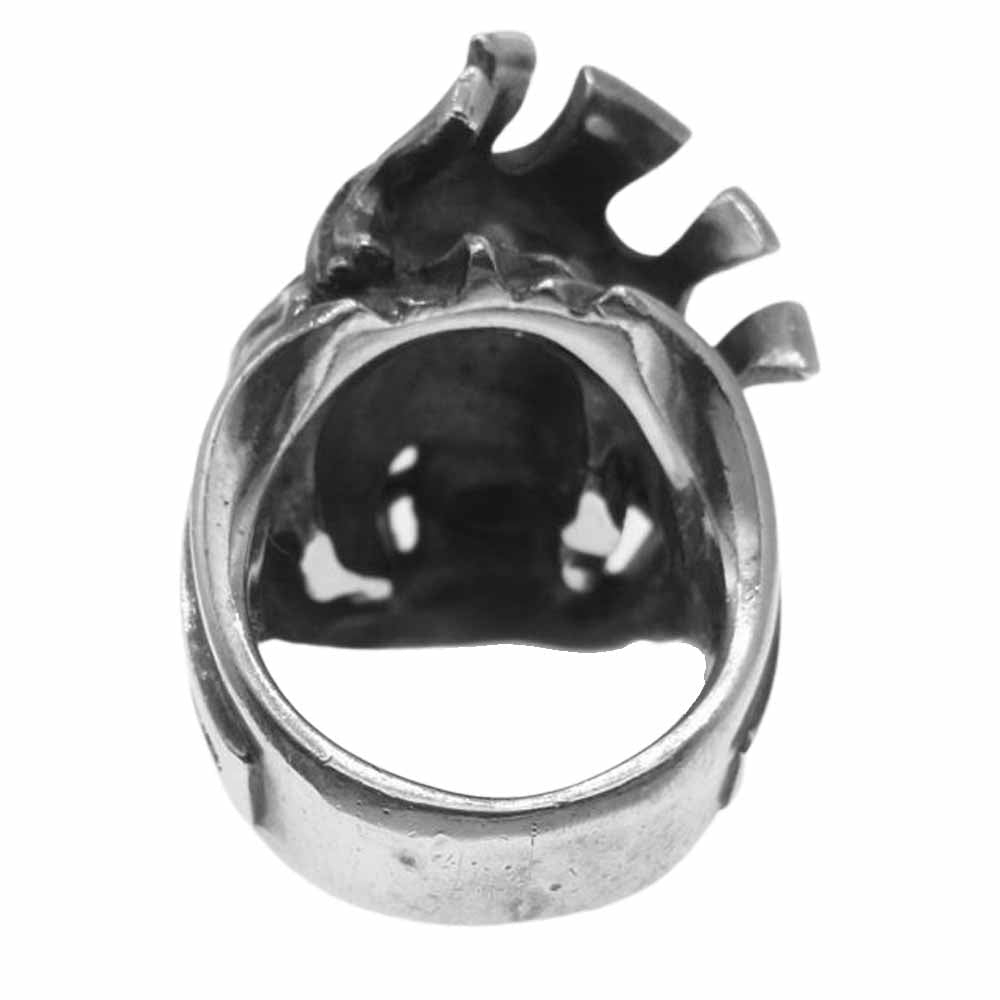 エフエーエル アナーキー スマイル スカル シルバー リング シルバー系 9号【中古】