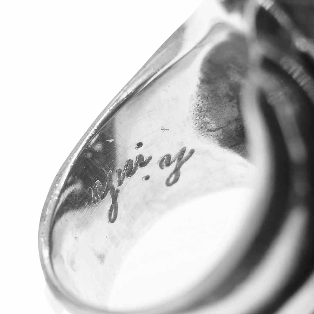 エフエーエル アナーキー スマイル スカル シルバー リング シルバー系 9号【中古】