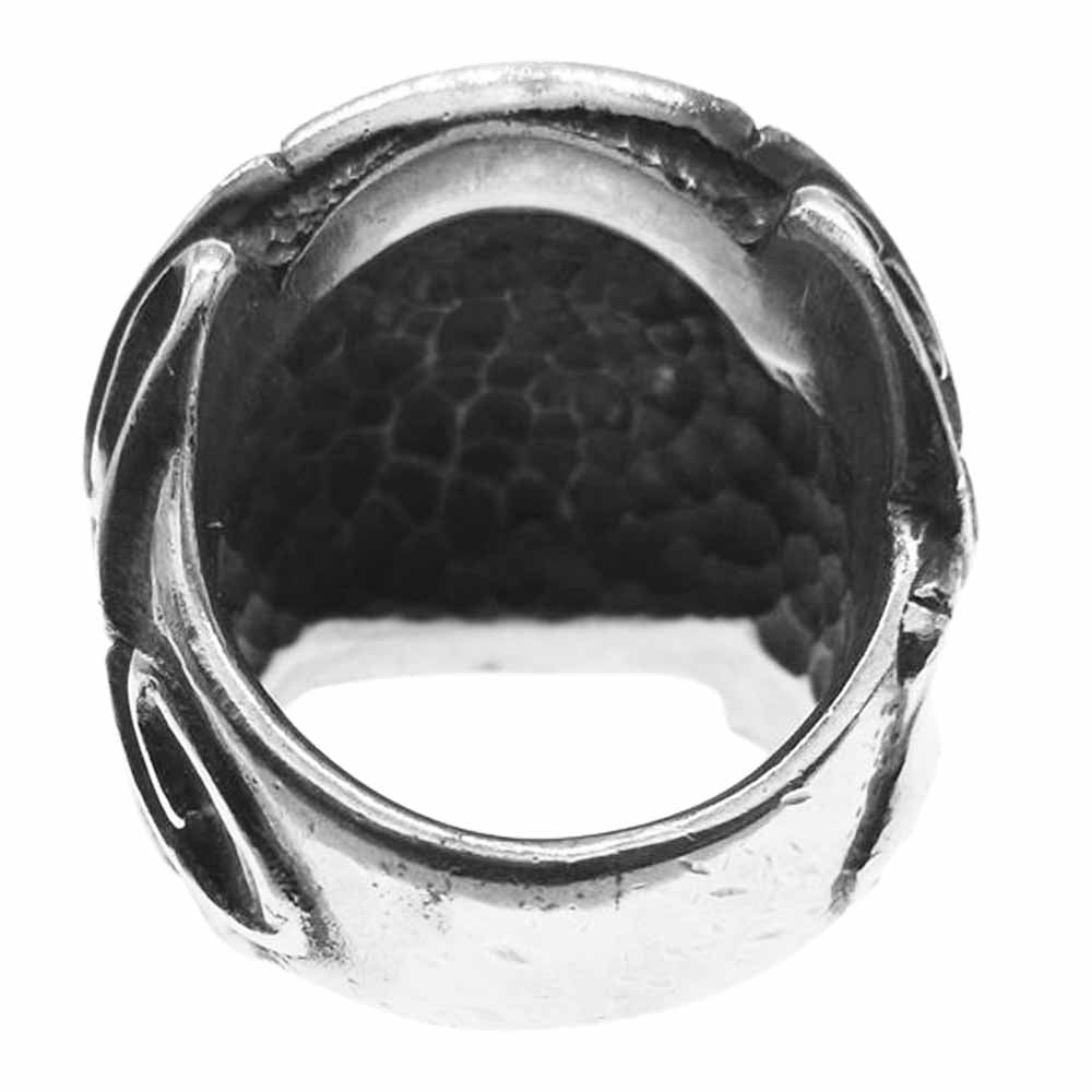 RAT RACE ラットレース Give No Take No Skull Ring シルバー ギブノーテイクノー スカル リング シルバー系 9号～10号【中古】