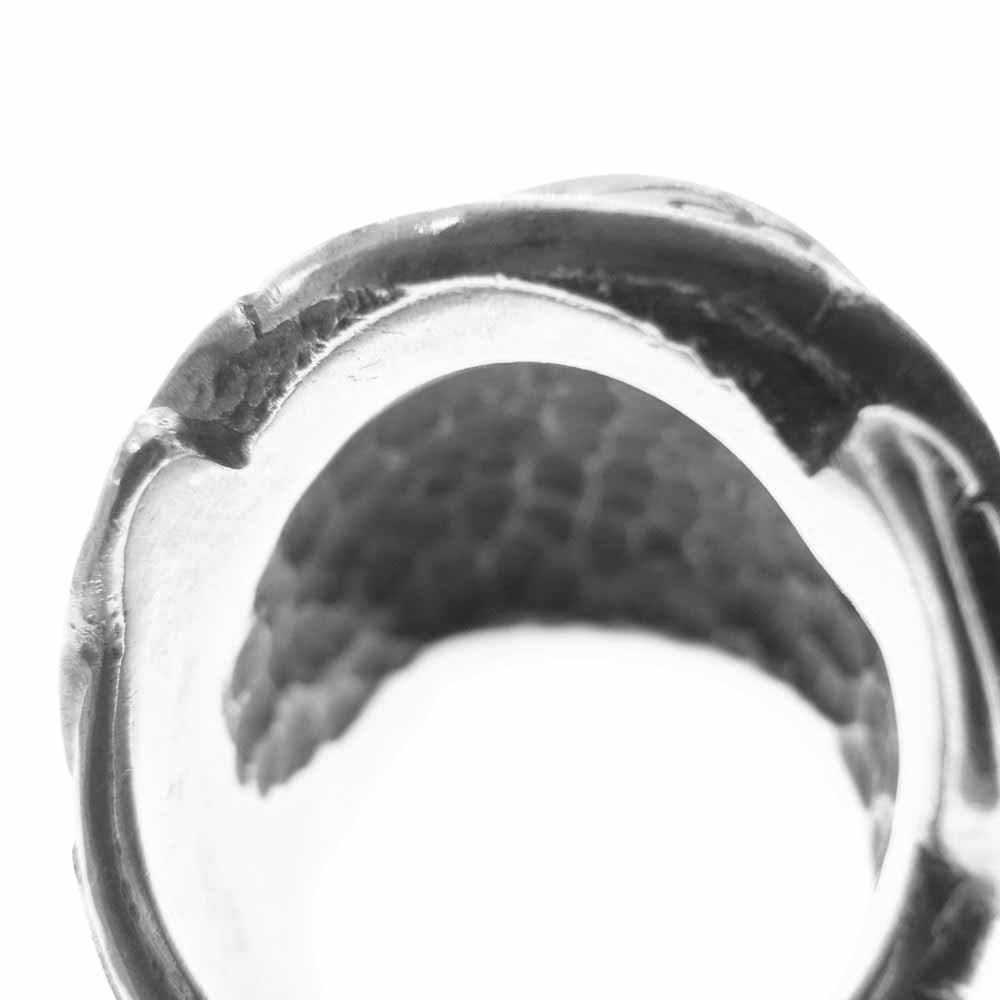 RAT RACE ラットレース Give No Take No Skull Ring シルバー ギブノーテイクノー スカル リング シルバー系 9号～10号【中古】