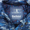 Barbour バブアー × White Mountaineering ホワイトマウンテニアリング FIBRE DOWN JACKET WAVE ウェーブ 波 プリント フィーブル ダウン ジャケット ブルー系 S【中古】