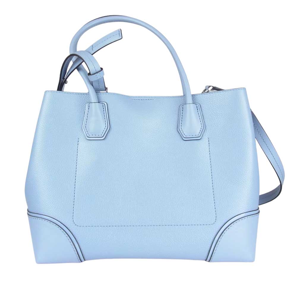 Michael Kors マイケルコース Mercer Gallery マーサーギャラリー 2Way ハンド トート ショルダー バッグ ブルー系【中古】