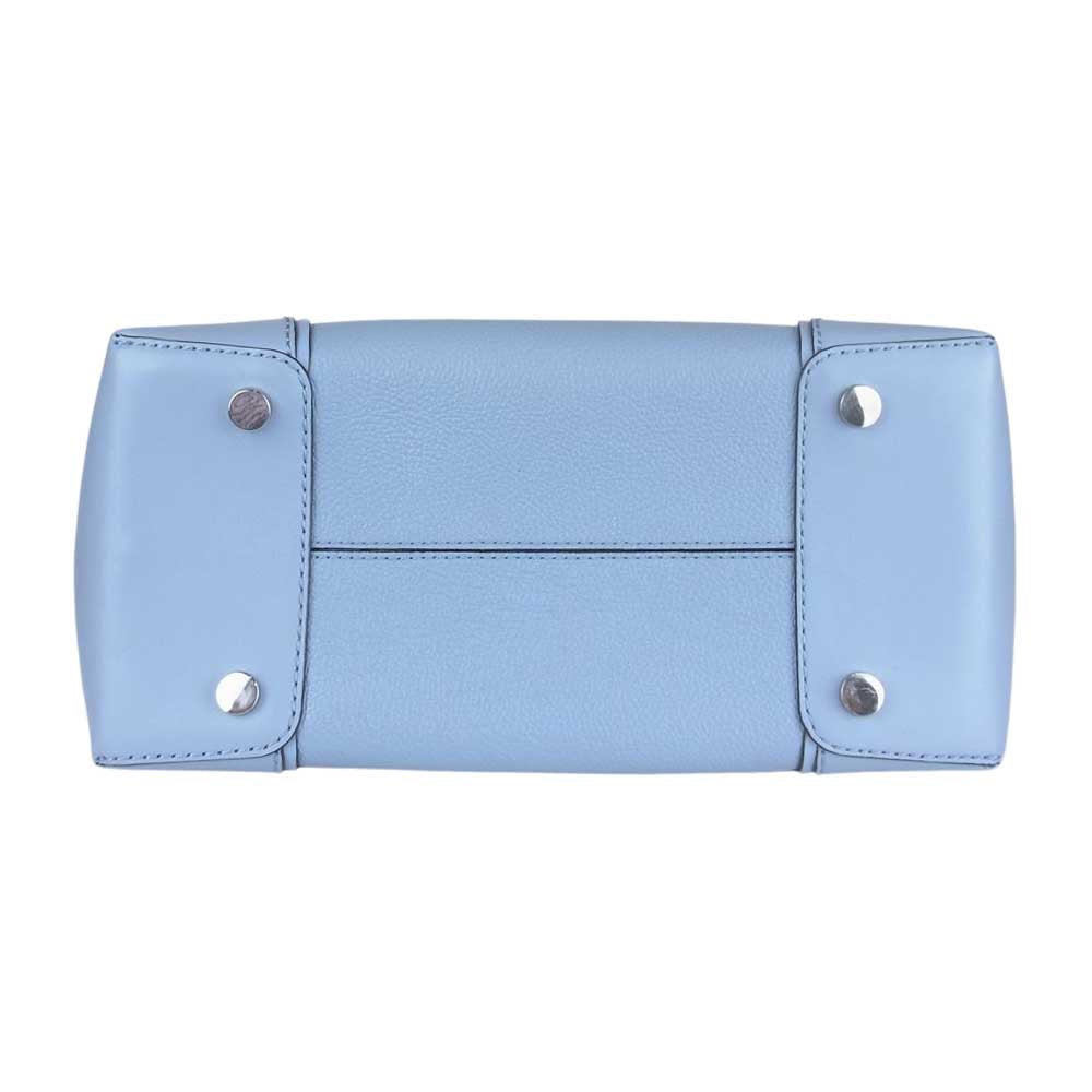 Michael Kors マイケルコース Mercer Gallery マーサーギャラリー 2Way ハンド トート ショルダー バッグ ブルー系【中古】