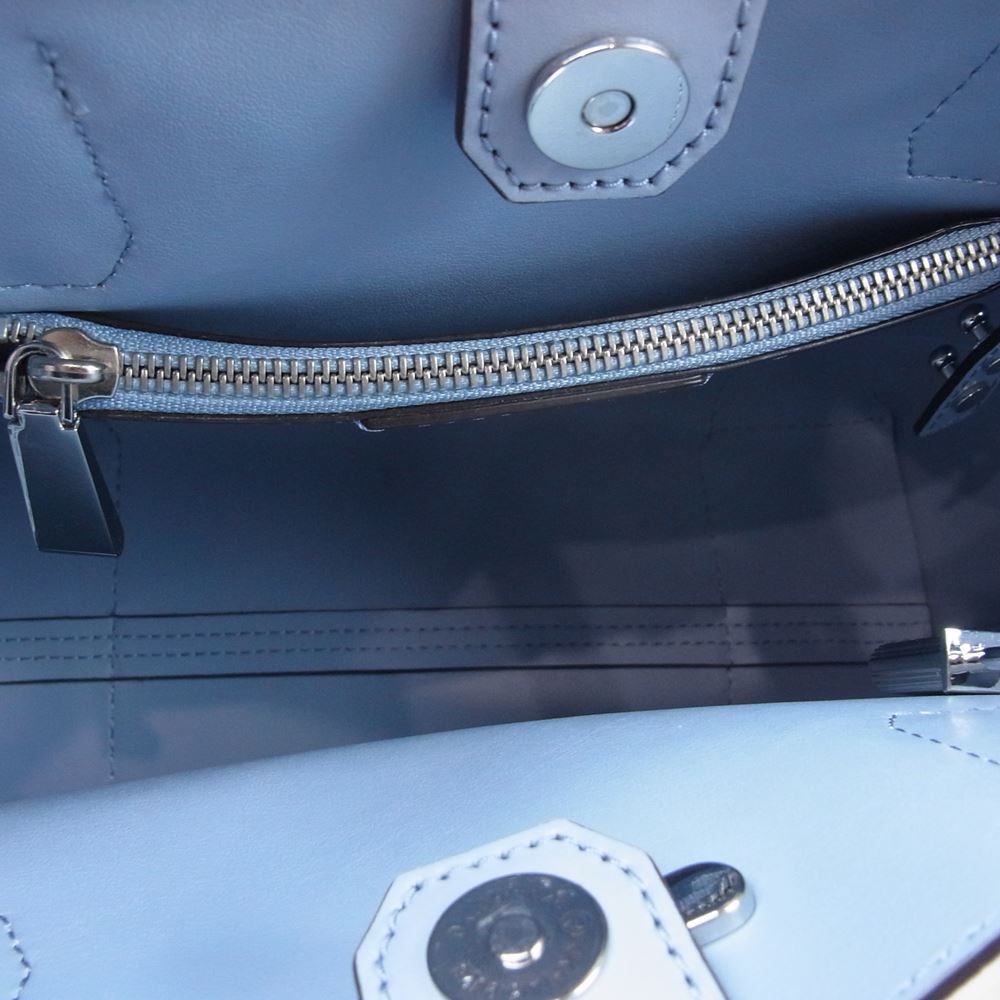 Michael Kors マイケルコース Mercer Gallery マーサーギャラリー 2Way ハンド トート ショルダー バッグ ブルー系【中古】