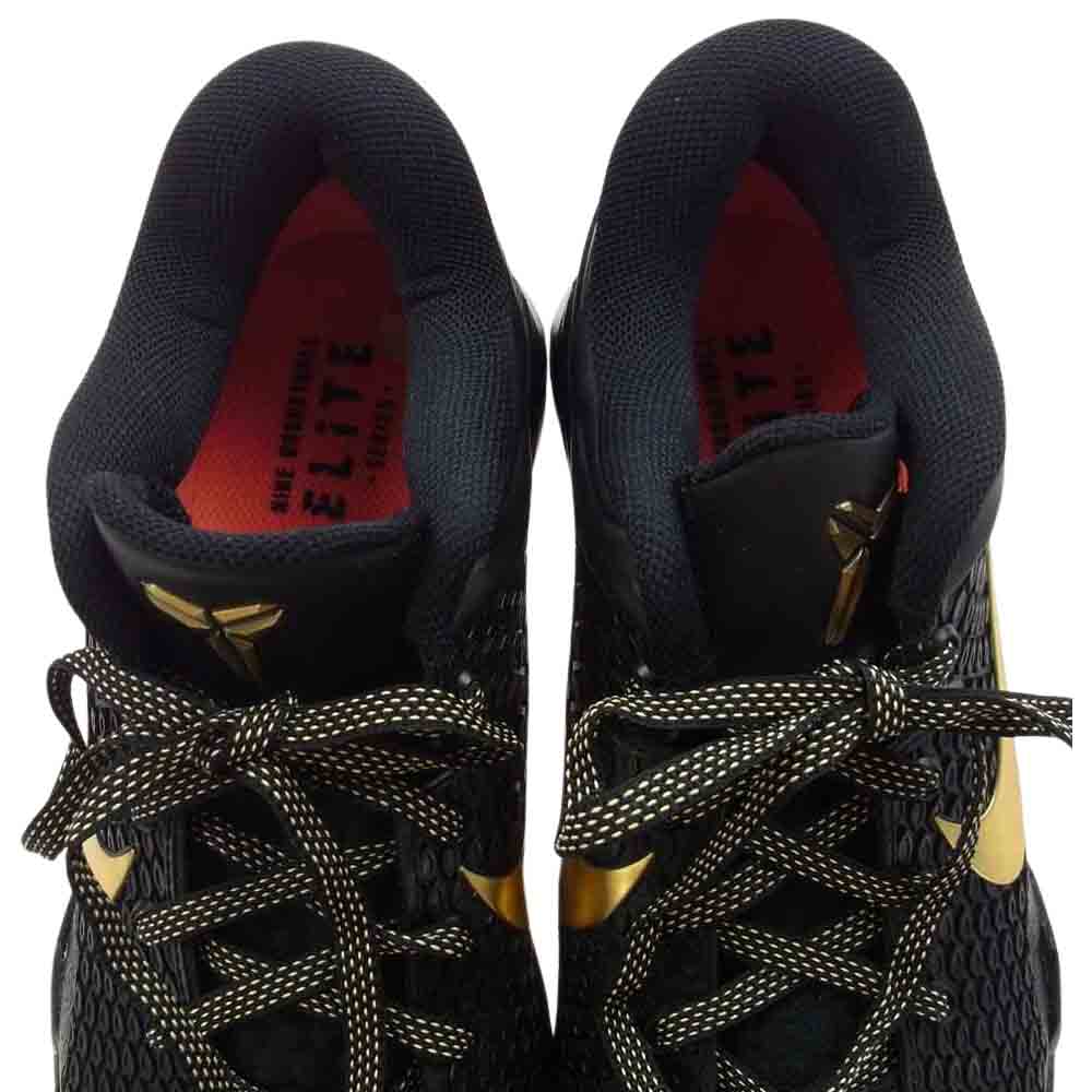 NIKE ナイキ 511371-001 ZOOM ズーム KOBE 7 SYSTEM ELITE コービーブライアント システム エリート ブラック系 ゴールド系 27.5cm【美品】【中古】
