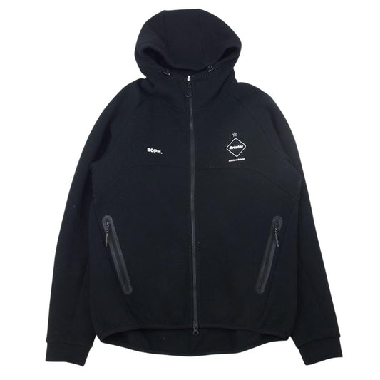 F.C.R.B. エフシーアールビー FCRB-202029 VENTILATION HOODIE ベンチレーション フーディー パーカー ブラック系 M【中古】